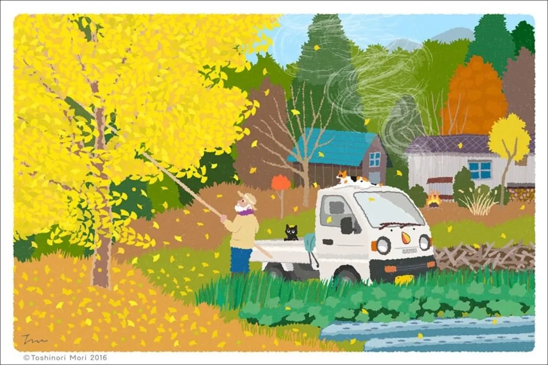 �������������ձ��廭ʦ���µ�è��ȥ̤�࣬�����µķ�⾡���۵�