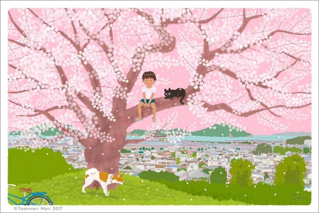 �������������ձ��廭ʦ���µ�è��ȥ̤�࣬�����µķ�⾡���۵�