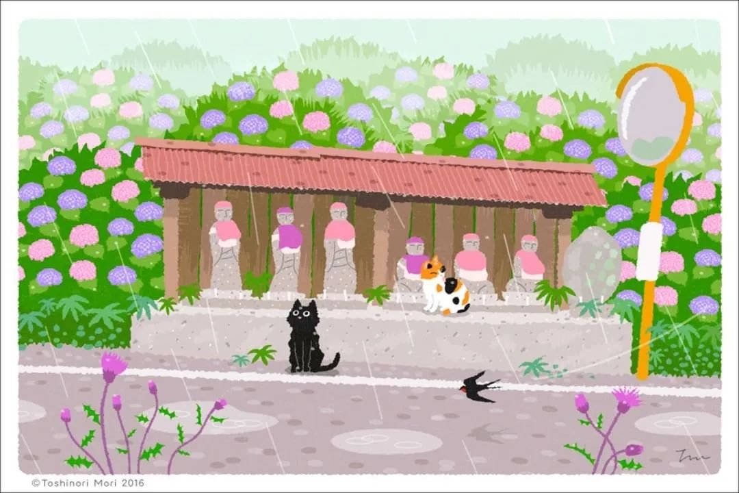 �������������ձ��廭ʦ���µ�è��ȥ̤�࣬�����µķ�⾡���۵�