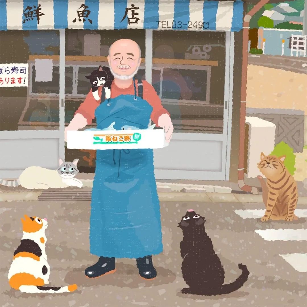 �������������ձ��廭ʦ���µ�è��ȥ̤�࣬�����µķ�⾡���۵�