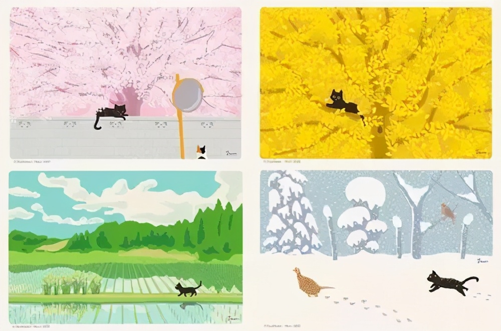 �������������ձ��廭ʦ���µ�è��ȥ̤�࣬�����µķ�⾡���۵�