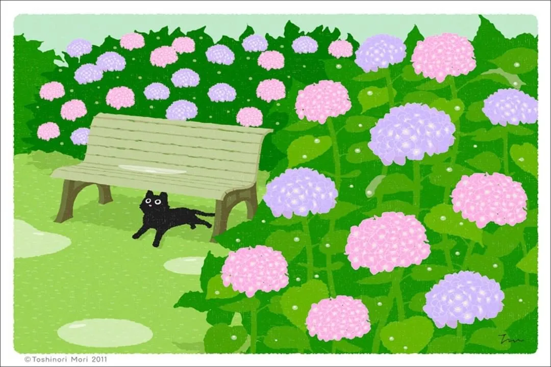 �������������ձ��廭ʦ���µ�è��ȥ̤�࣬�����µķ�⾡���۵�