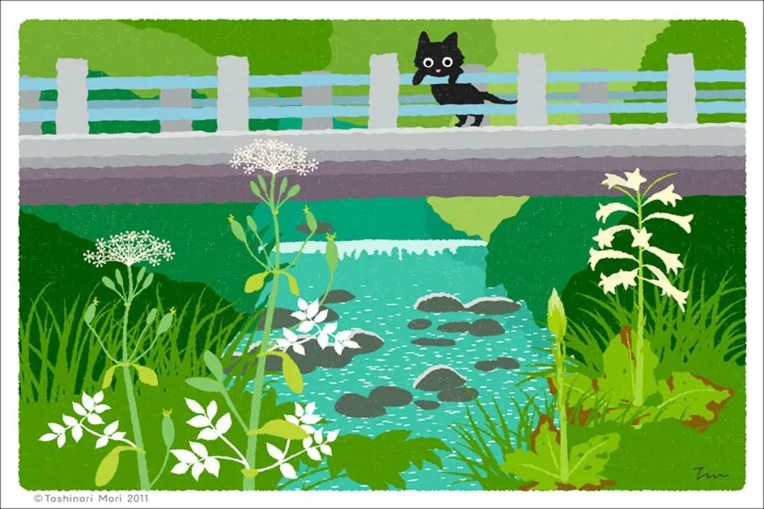 �������������ձ��廭ʦ���µ�è��ȥ̤�࣬�����µķ�⾡���۵�