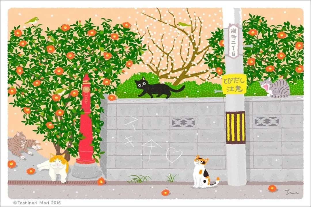 �������������ձ��廭ʦ���µ�è��ȥ̤�࣬�����µķ�⾡���۵�