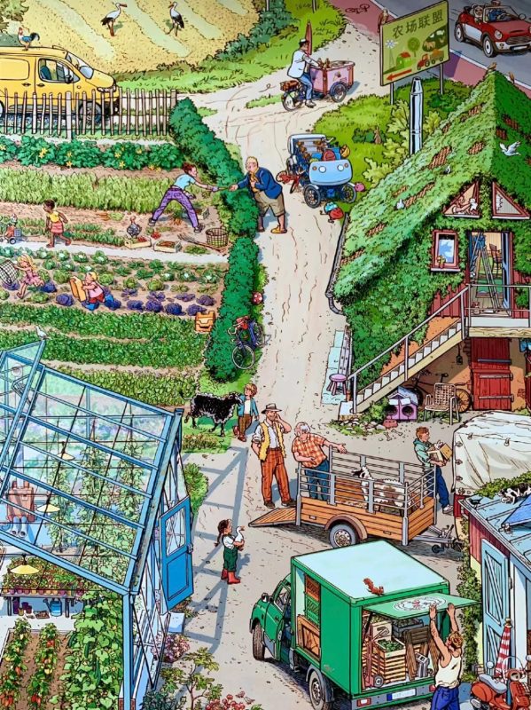 绘本、忙碌的生活:考考孩子专注力，数数有多少人-小改变网