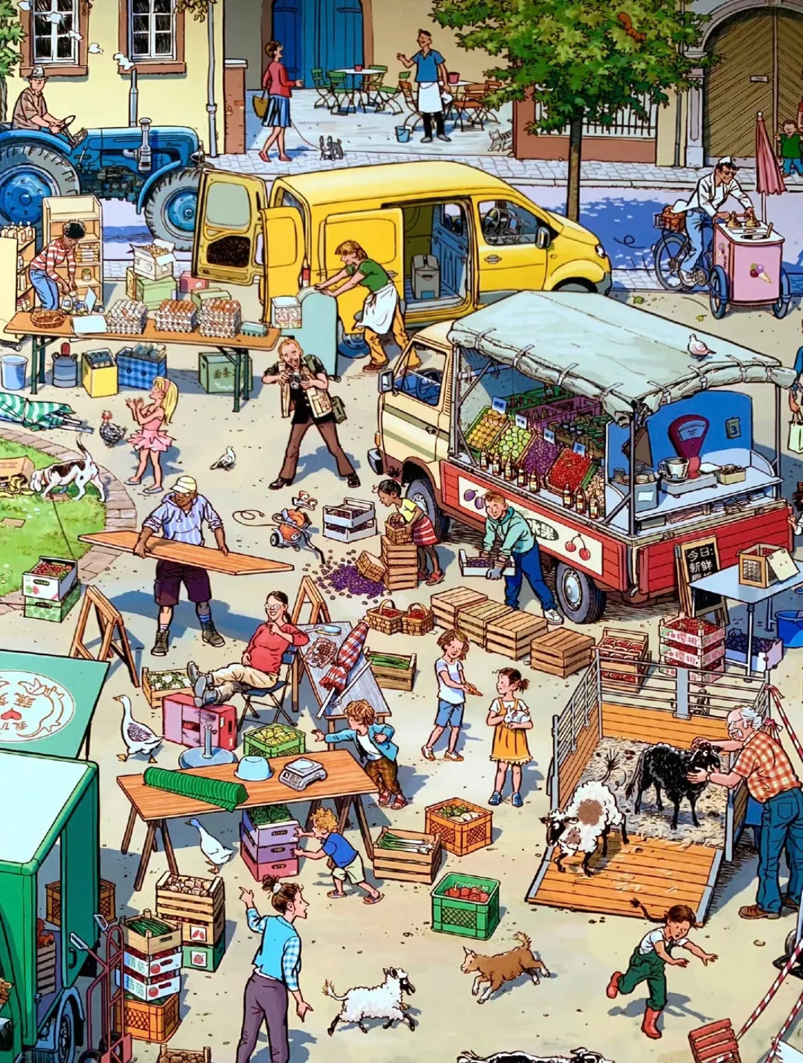 图片[4]-绘本、忙碌的生活:考考孩子专注力，数数有多少人-小改变网