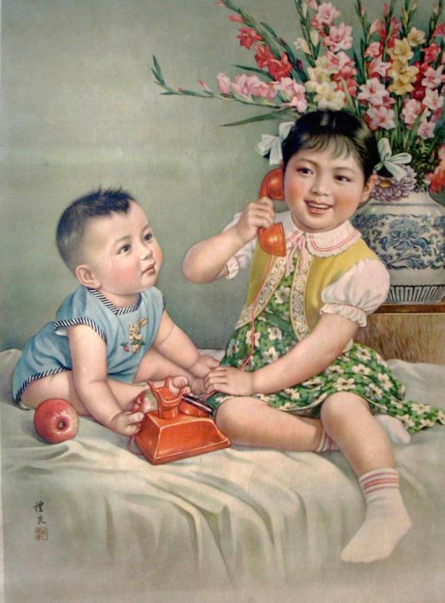 收藏吧！一百多张无水印怀旧年代年画宣传画