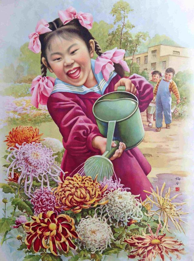 收藏吧！一百多张无水印怀旧年代年画宣传画