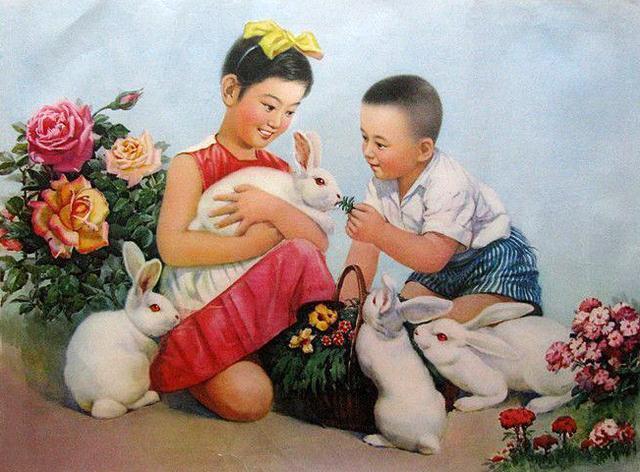 收藏吧！一百多张无水印怀旧年代年画宣传画