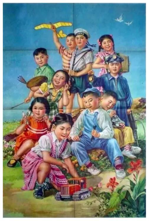 收藏吧！一百多张无水印怀旧年代年画宣传画