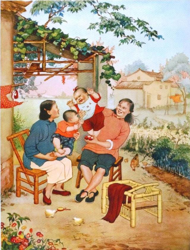 收藏吧！一百多张无水印怀旧年代年画宣传画