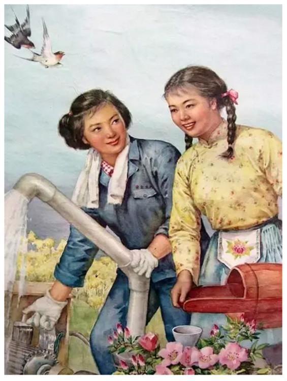 收藏吧！一百多张无水印怀旧年代年画宣传画