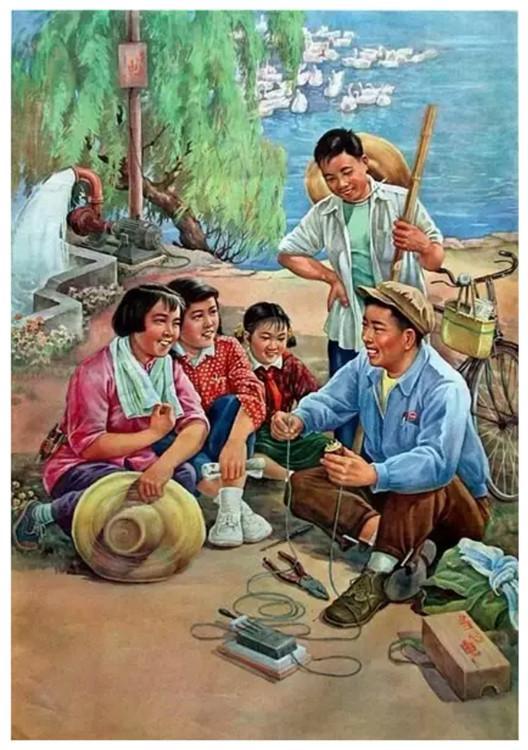 收藏吧！一百多张无水印怀旧年代年画宣传画