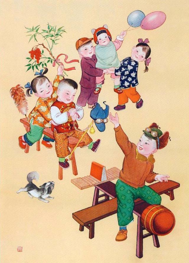 收藏吧！一百多张无水印怀旧年代年画宣传画