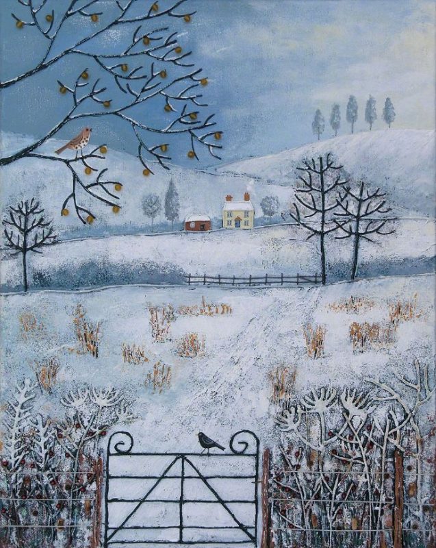 英国画家 Jo Grundy 纯真的画风 笔下的春夏秋冬绘画作品欣赏-小改变网