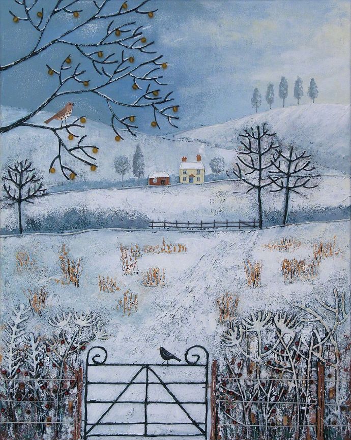 英国画家 Jo Grundy  纯真的画风 笔下的春夏秋冬绘画作品欣赏