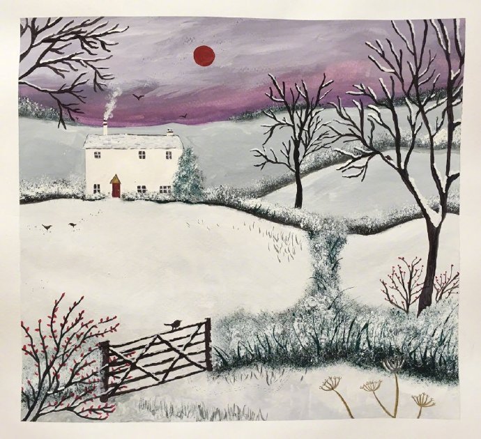 英国画家 Jo Grundy  纯真的画风 笔下的春夏秋冬绘画作品欣赏