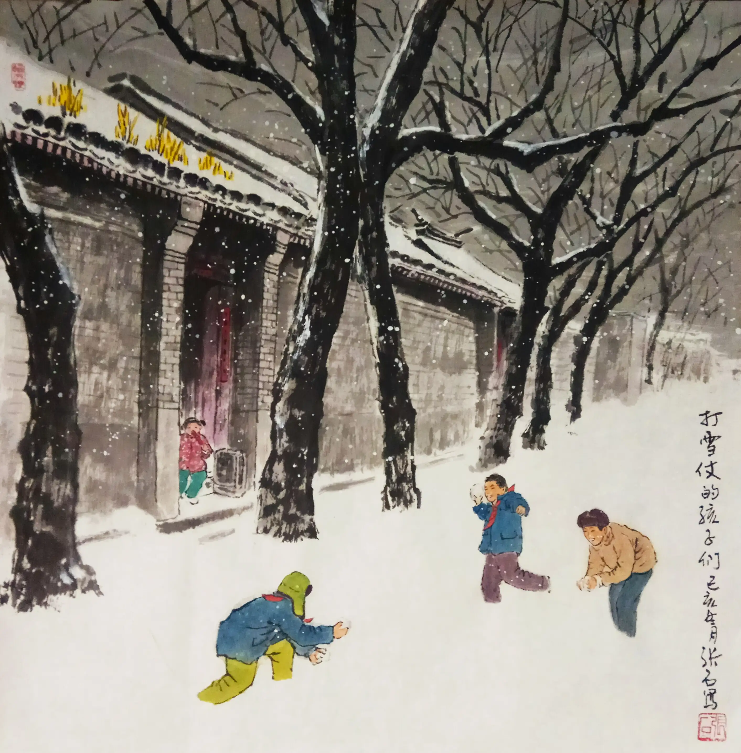 图片[7]-这几幅雪景画，是否能想起小时候的自己-小改变网