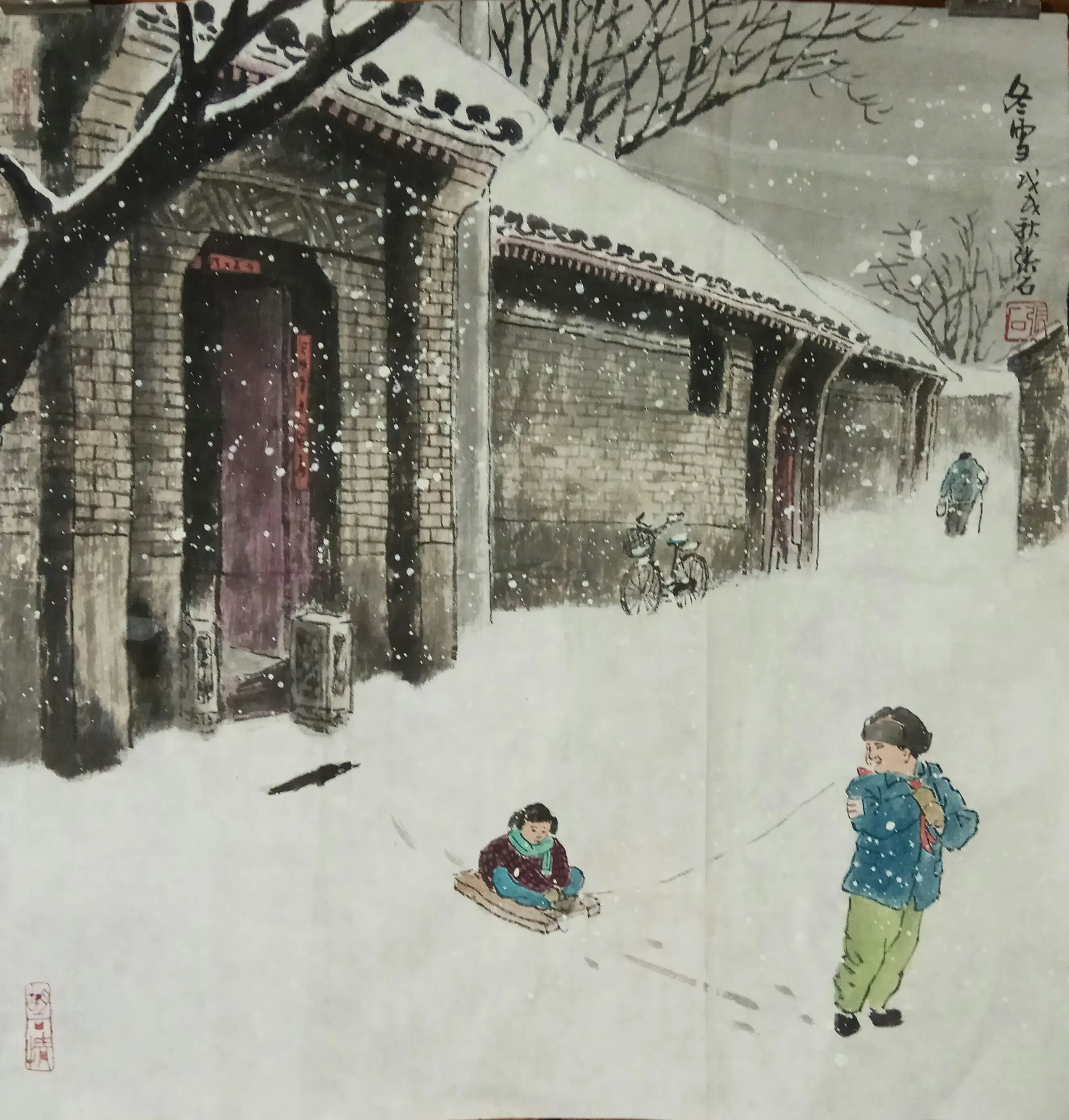 图片[9]-这几幅雪景画，是否能想起小时候的自己-小改变网