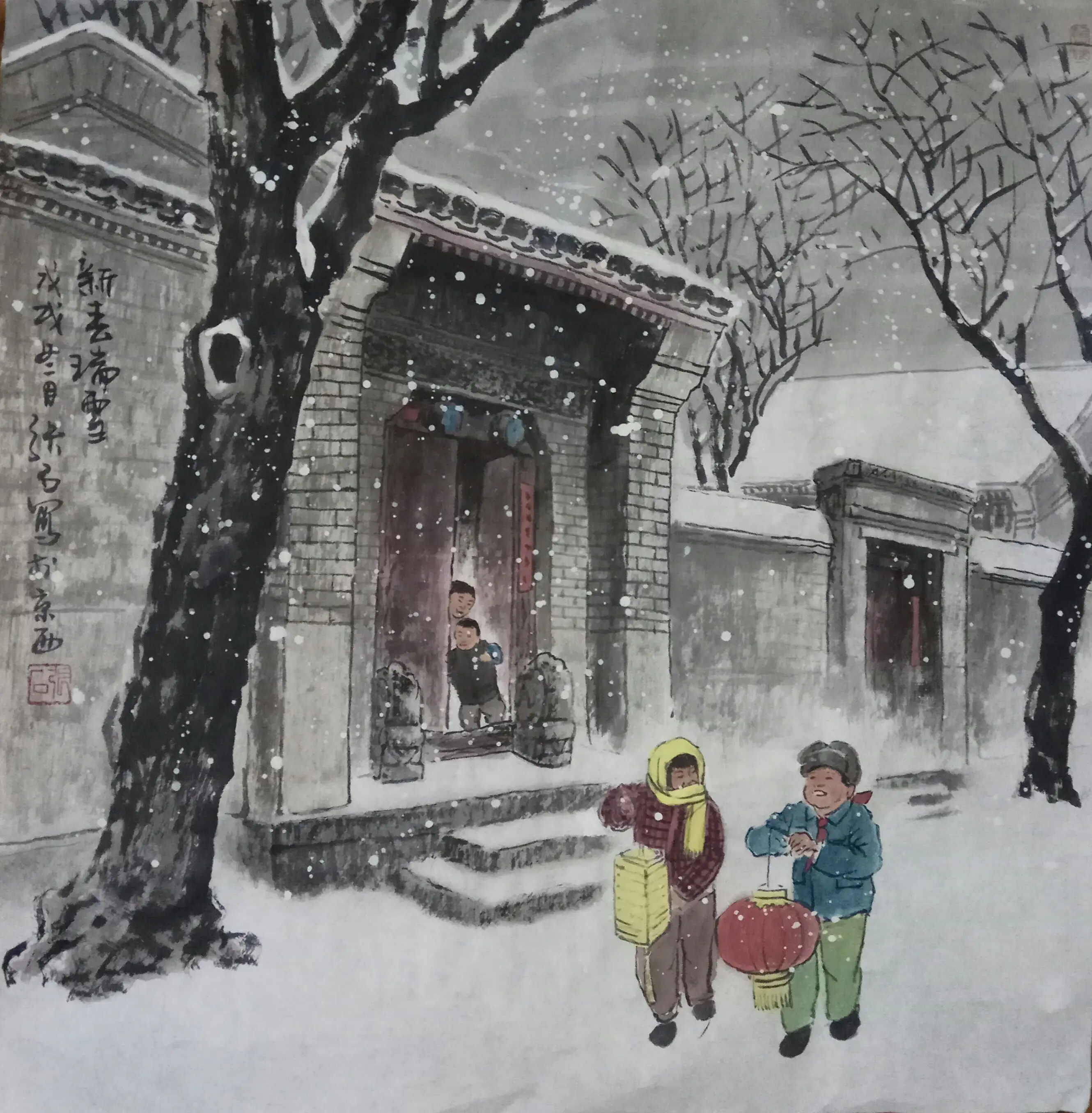 图片[8]-这几幅雪景画，是否能想起小时候的自己-小改变网