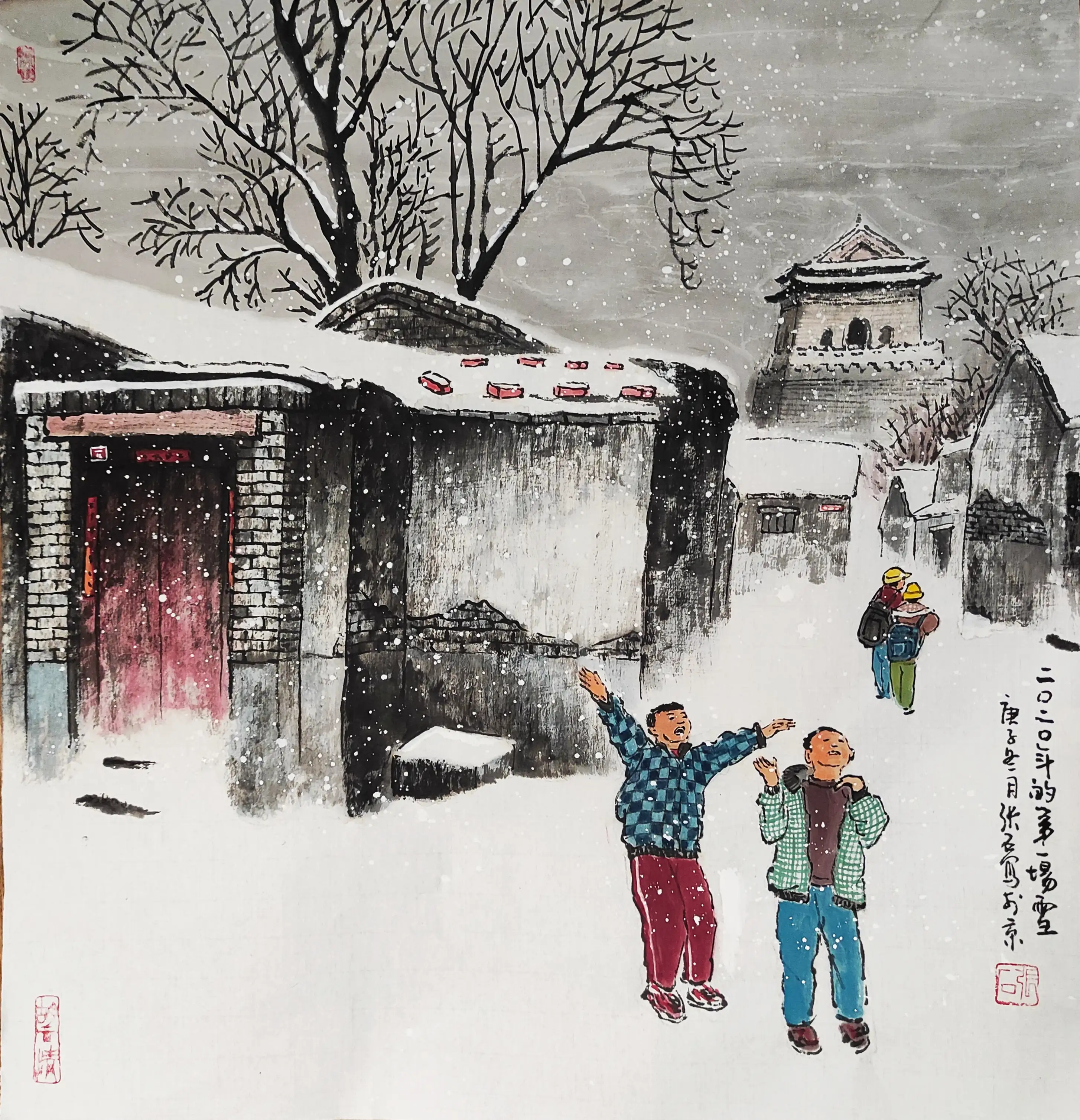 图片[5]-这几幅雪景画，是否能想起小时候的自己-小改变网
