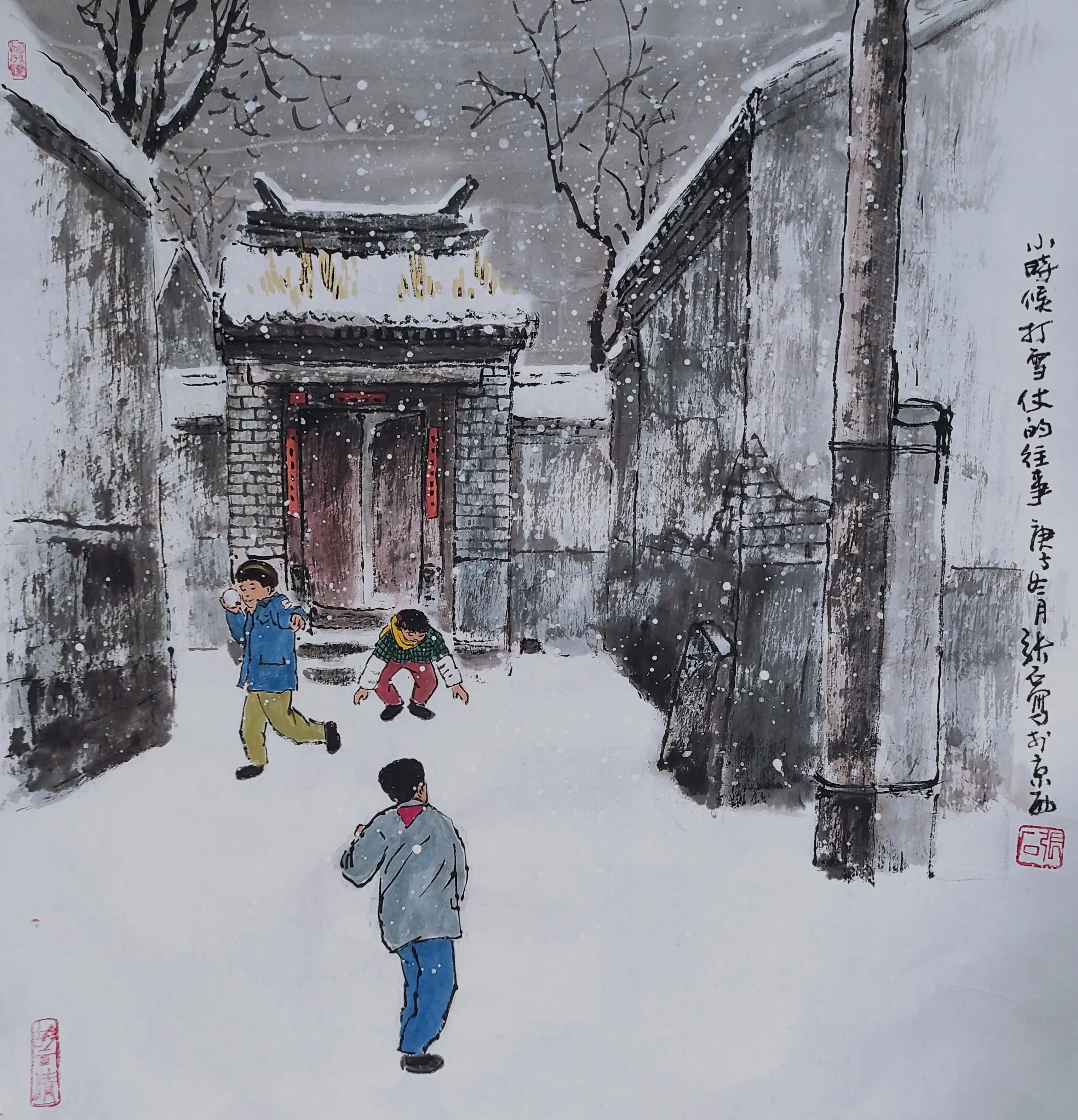 图片[4]-这几幅雪景画，是否能想起小时候的自己-小改变网