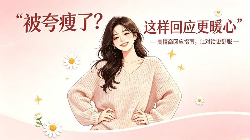 别人夸你“你最近瘦了”，别只说“谢谢”，这3句高情商回应更讨喜-小改变网